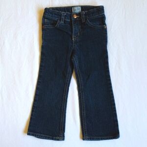 children's place dark wash stretch denim boot cut jeans 3T toddler girls